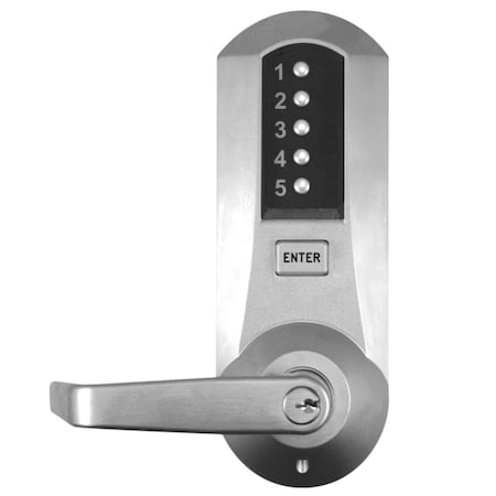 Cylindrical Combination Lever Lock, Interior Combination Change, DOD, 2-3/4-in Backset, 3/4-in Throw